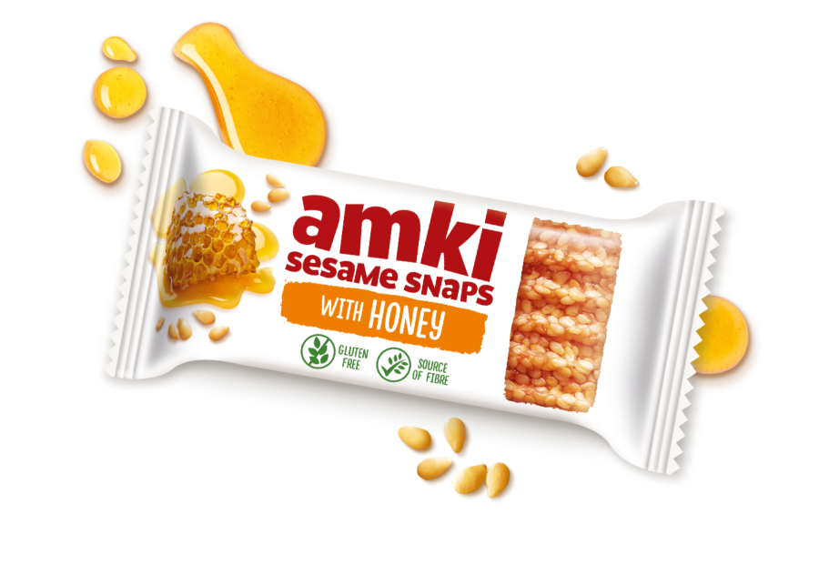Amki ToGo sesame snaps with honey