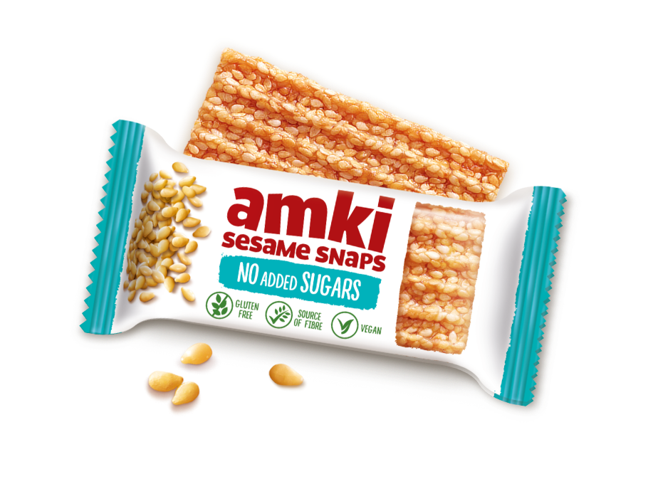 Amki ToGo sesame snaps no added sugars